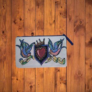 BRIGHTON 2019 Love Of Art Canvas Pouch Cosmetic Bag Travel Colorful Artsy